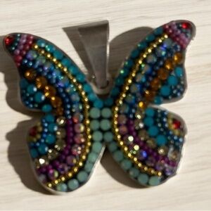 Mosaico Butterfly Pendant 925 Sterling Silver